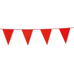 Vlaggenlijn PE Rood - 10 meter - 20 x 30 cm