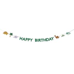 Banner Happy Birthday Dino, 3 m, mix
