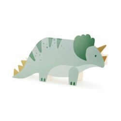 Uitnodiging Triceratops - 18.5 x 9.4 cm - 6 stuks