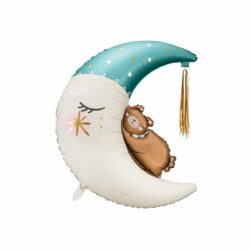 Folieballon teddy on the blue moon (98 cm)