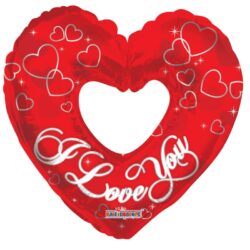 Folieballon I love you hart