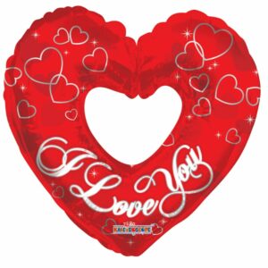 Folieballon I love you hart