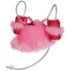 Roze drinkhelm met veren