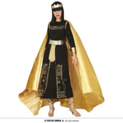 Goud geplooide cape 285 x 135 cm