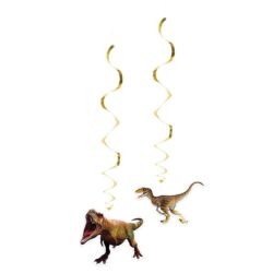 T-Rex Party - Swirl decoratie (2 stuks)