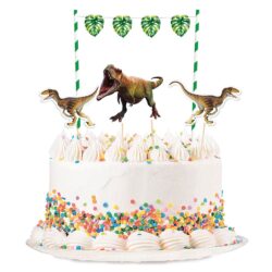 T-Rex Party - Taartdecoratie set T-Rex Party - Taartdecoratie set