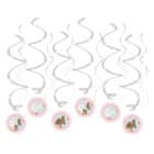 Swirl decoratie paarden (6 stuks)