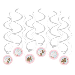 Swirl decoratie paarden (6 stuks)