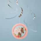 Swirl decoratie paarden (6 stuks)