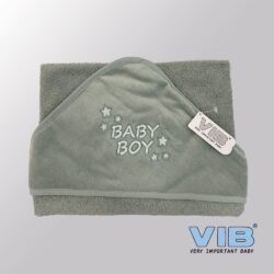 Baby Badcape - Mosgroen (75x75cm)