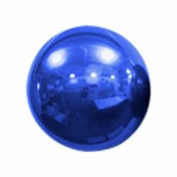 Spiegelballon donker blauw - 40 cm