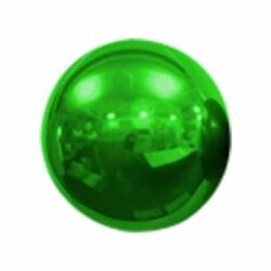 Spiegelballon groen - 25 cm