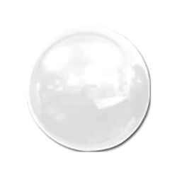 Spiegelballon mat wit - 25 cm