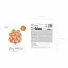 Glossy koper ballonnen - 30 cm - 10 stuks
