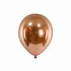 Glossy koper ballonnen - 30 cm - 10 stuks