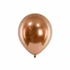 Glossy koper ballonnen - 30 cm - 10 stuks