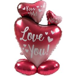 Staande Folieballon "Love You" (77 cm)