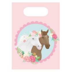 Papieren uitdeelzakjes paarden (6 stuks) Papieren uitdeelzakjes paarden (6 stuks)