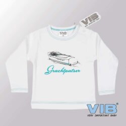 Baby T-Shirt Grachtpatser (Wit)-(0-3 mnd)