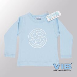 Baby T-Shirt 100% Very Important Baby (Blauw)-(3-6 mnd)