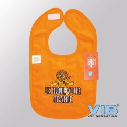 Slabbetje Luxe velours - KNVB Collectie Ik Brul voor Oranje