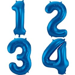 Cijfer ballonnen blauw