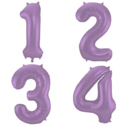 Cijferballonnen Paars / Lavendel