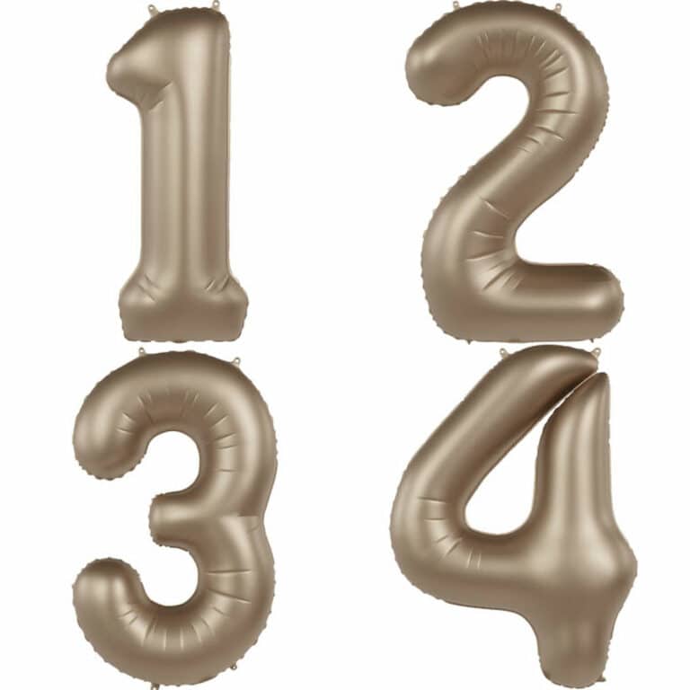 Cijfer ballonnen Starlight Gold