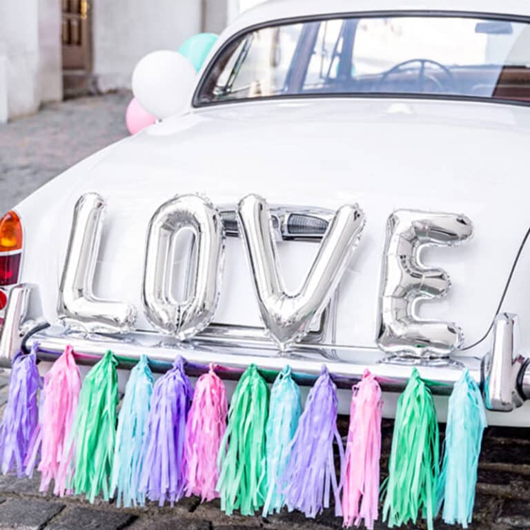 Trouwauto versiering