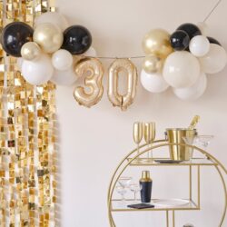 Slinger Foliecijfer Set 30 jaar (champagne)