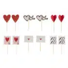 Liefdes cupcake toppers