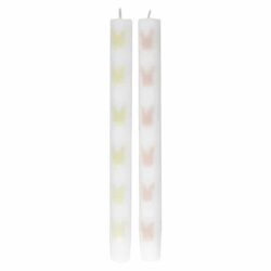 Dinerkaarsen met Paasmotief - 2 stuks - 24 cm (H)