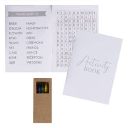 Bruiloft activiteitenboekje voor kinderen