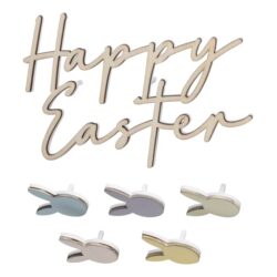 Houten Paastaart Decoraties