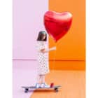 Folieballon rood hart 72 x 73 cm
