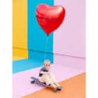Folieballon rood hart 72 x 73 cm