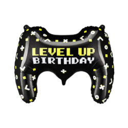 Folieballon "Level Up" - Gamepad (60 x 45 cm)