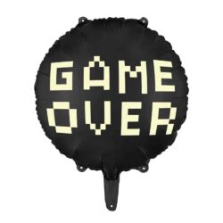 Folieballon Game Over Zwart (45 cm)