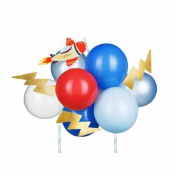 Ballon taart topper birthday vliegtuig (29 cm)
