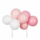 Ballon taart topper roze (29 cm)