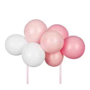 Ballon taart topper roze (29 cm)