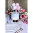 Ballon taart topper roze (29 cm)