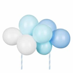 Ballon taart topper blauw (29 cm)