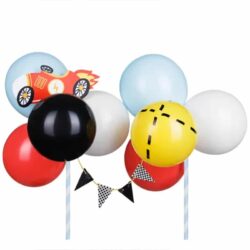 Ballon taart topper raceauto (29 cm)