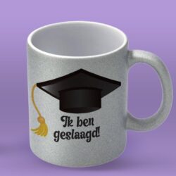 Mok " IK BEN GESLAAGD" (zilver) Mok " IK BEN GESLAAGD" (zilver)