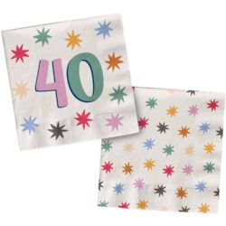 Servetten Starburst 40 (20 stuks) - 33 x 33 cm Servetten Starburst 40 (20 stuks) - 33 x 33 cm
