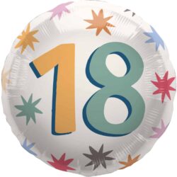 Folieballon Starburst 18 jaar (45 cm)