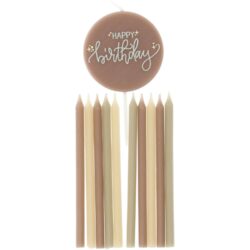 Kaarsen Set - Crème Rose (11 stuks) 9,5cm