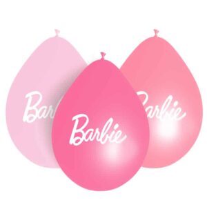 Barbie ballonnen lucht licht roze/ fuchsia (15 stuks)