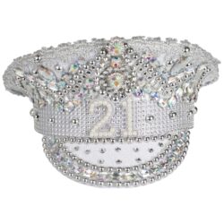 Glitter & glamour verjaardagshoed 21 jaar